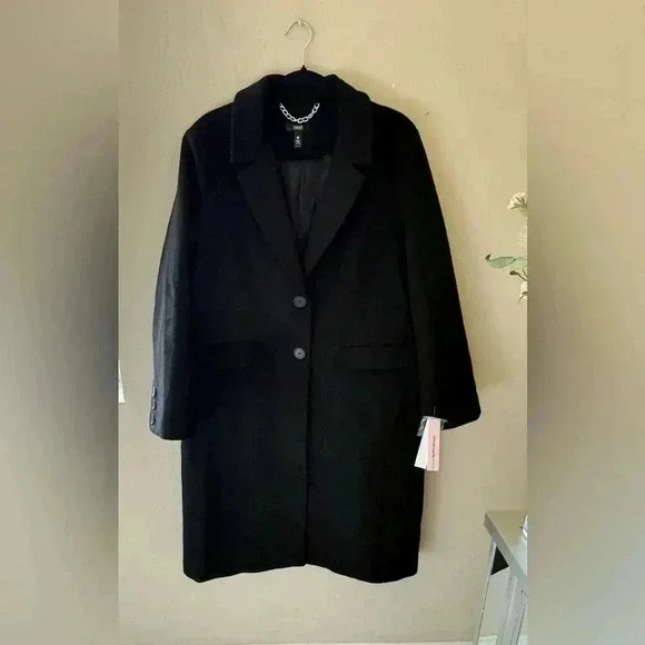 AQUA Two Button Long Coat - 100% Exclusive Bloomingdales - NWT - XL